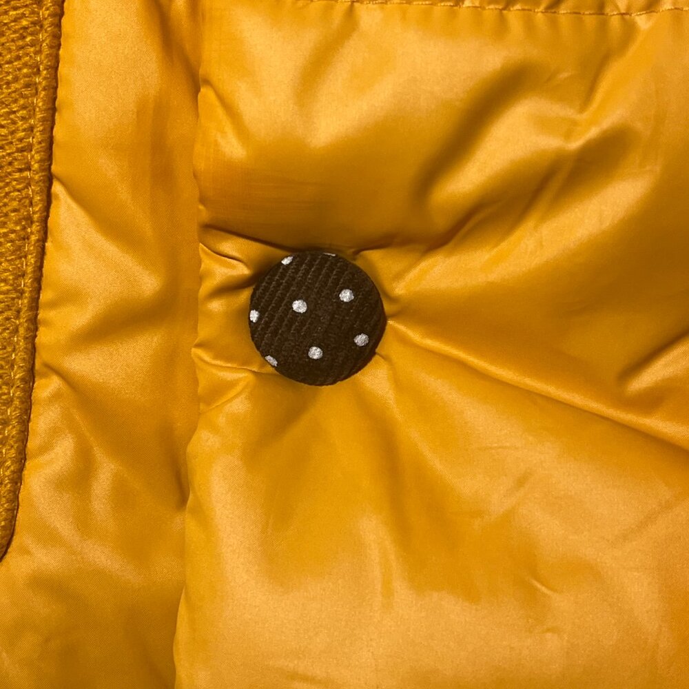 Purad Girl Yellow Puffy Jacket with Faux Sherpa Collar and Lace Trim - US Sz 12 - Picture 7 of 13